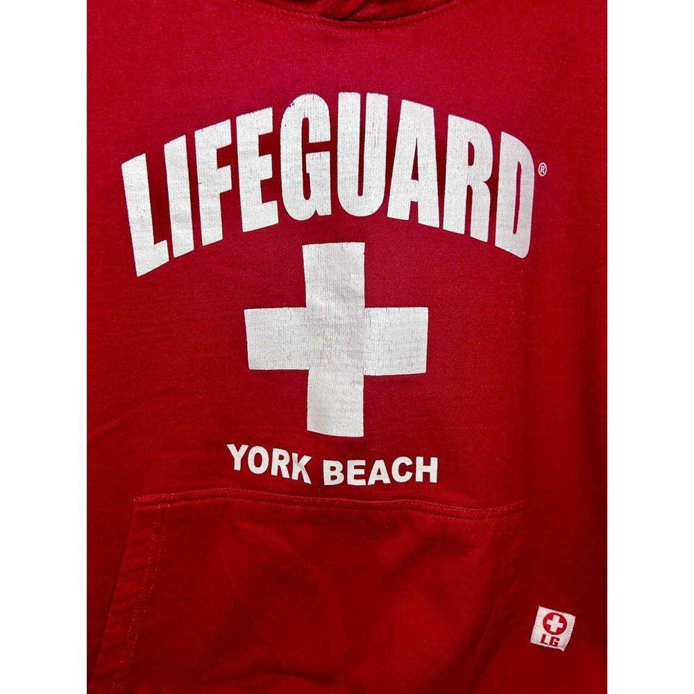 York Beach Life Guard Hoodie, Youth Size Medium (fitsโ Like XS Women's) Summer